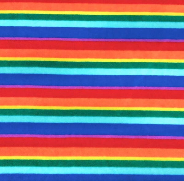 Rainbow Stripe Polar Fleece Dog Suit