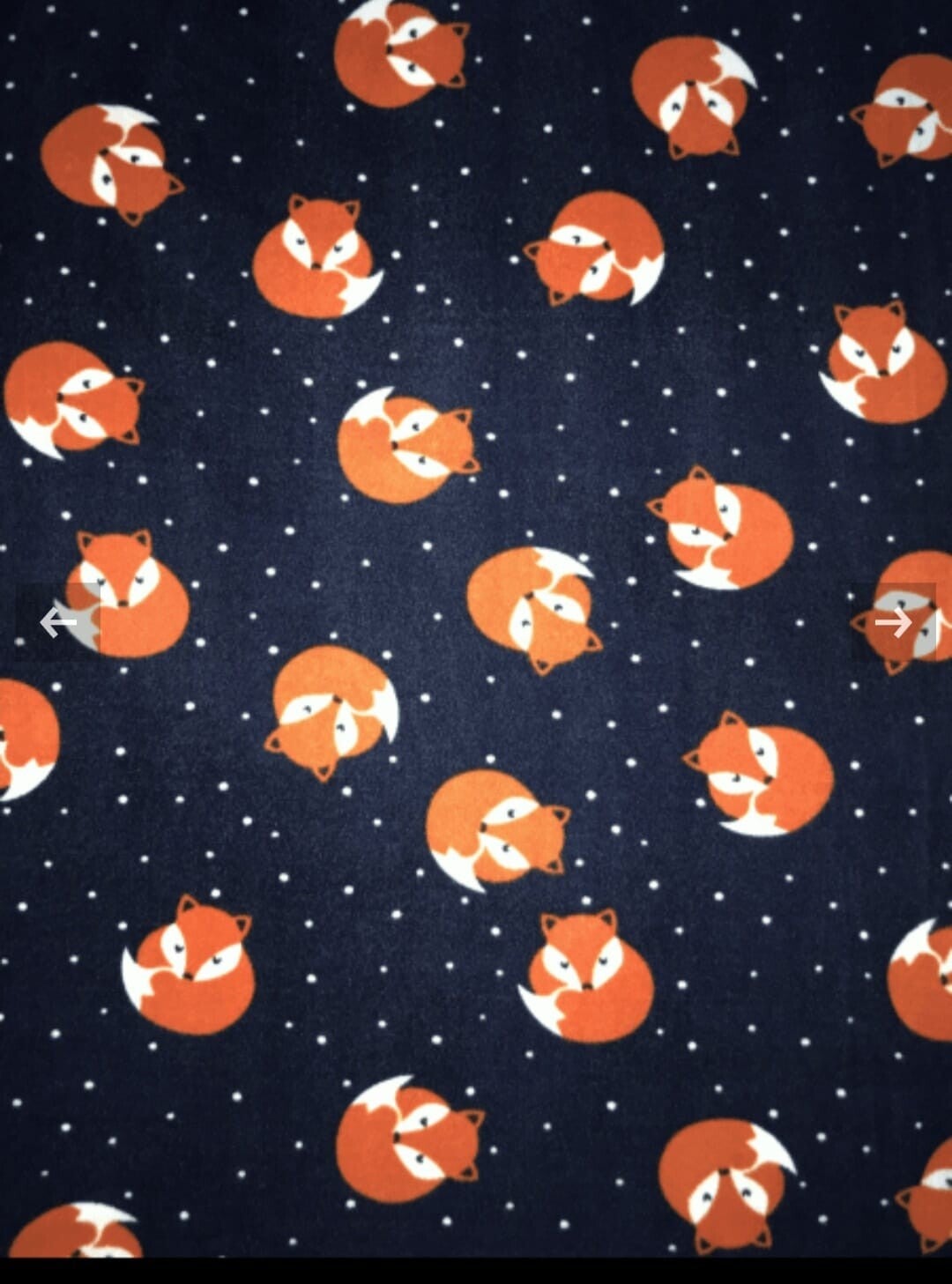 Foxes Satin Lined Polar Fleece Dog Coat