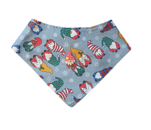 Gnomes Christmas Reversible Dog Bandana