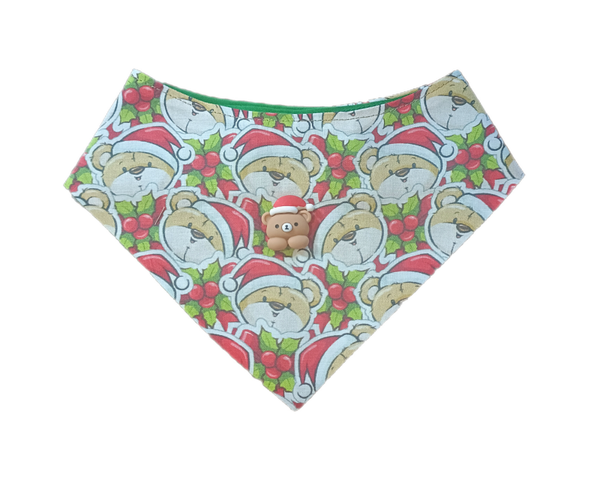 Bears Christmas Reversible Dog Bandana
