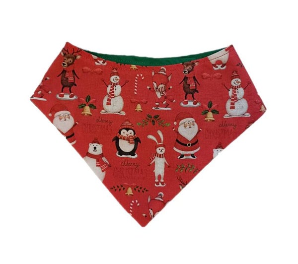 Santa Christmas Reversible Bandana