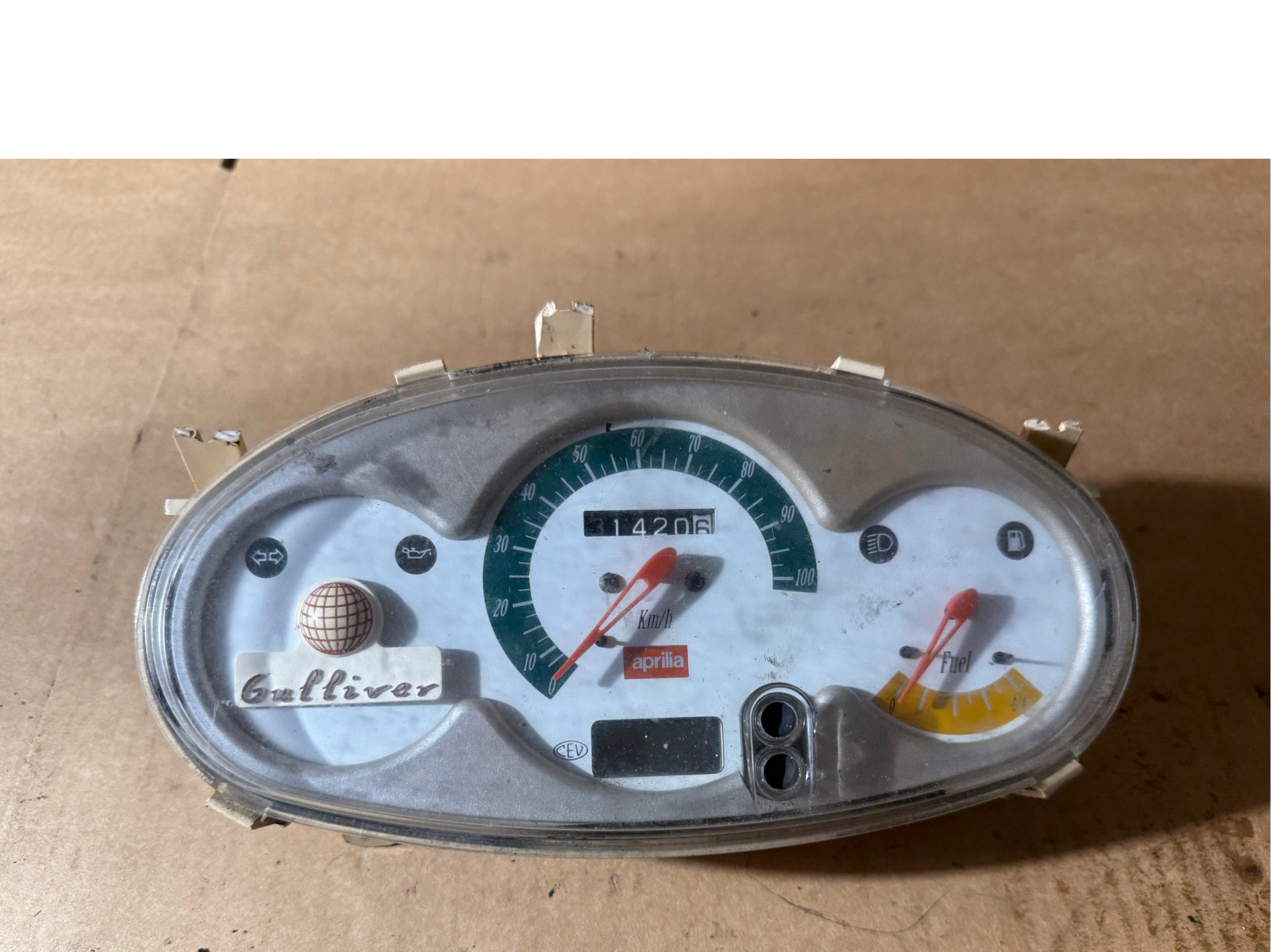 Aprilia Gulliver Tacho Cockpit Instrument Speedometer Teile Schlachtfest Mopsfrikadelle