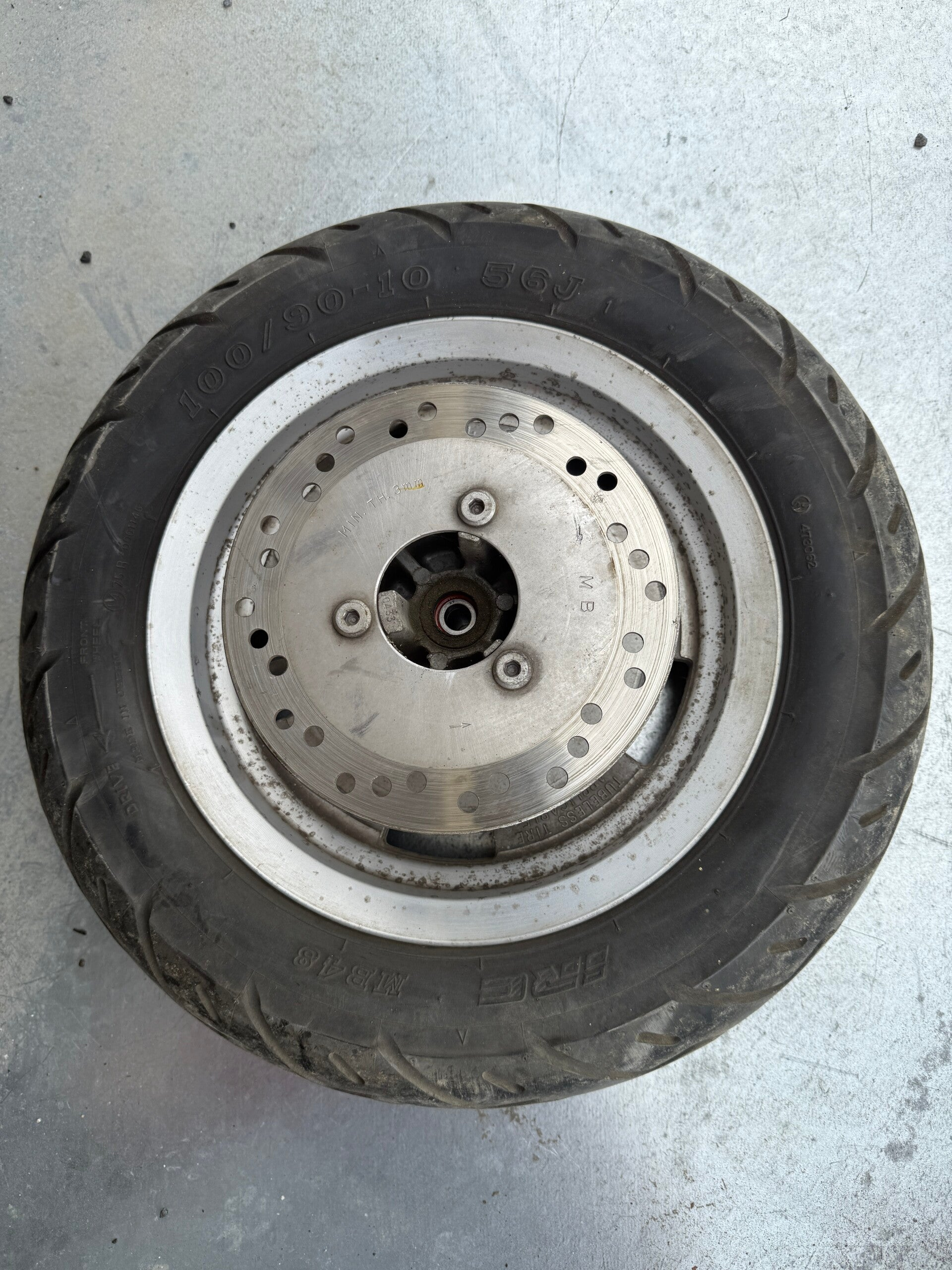 Honda SRX Shadow Rad Felge Wheel Bremsscheibe Vorderrad Mopsfrikadelle Teile