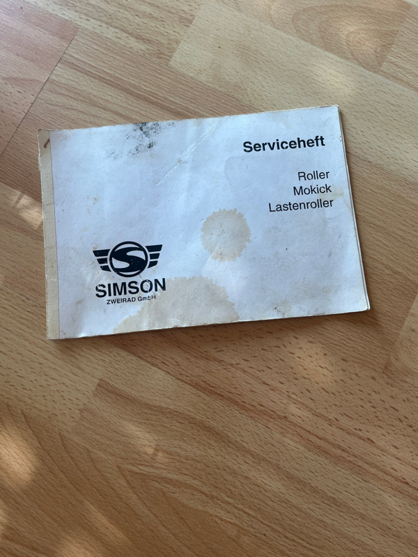 Simson Roller Mokick Lastenrad SD50 Serviceheft Literatur Mopsfrikadelle Broschüre