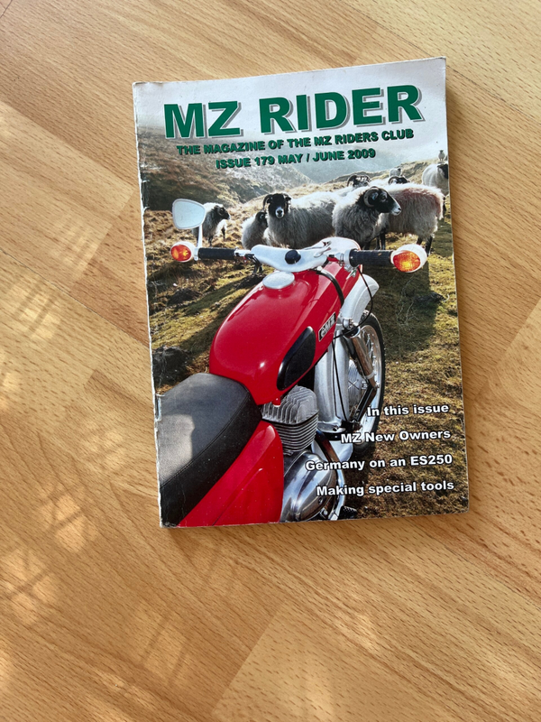 MZ Rider Club Magazin Letter Buch Heft Broschüre Mopsfrikadelle