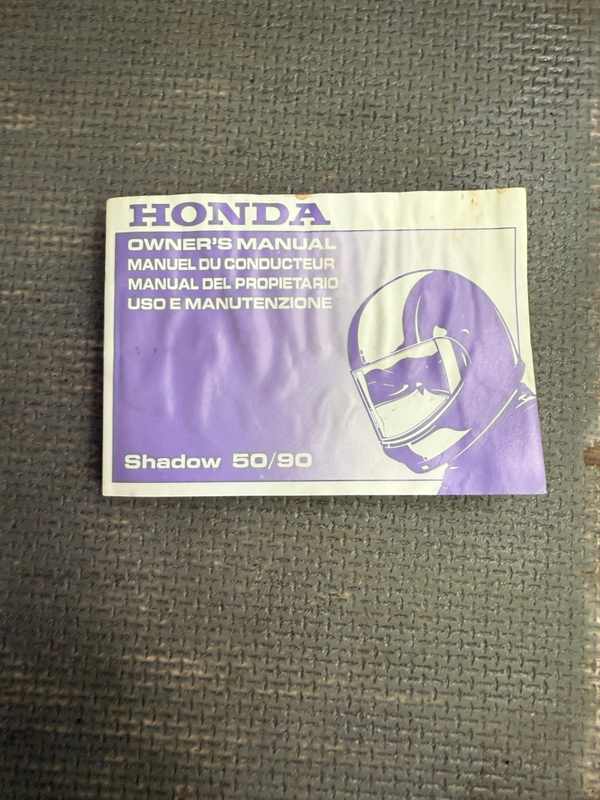 Honda Shadow SRX Handbuch Bedienungsanleitung Eng IT Spain ? Teile Mopsfrikadelle