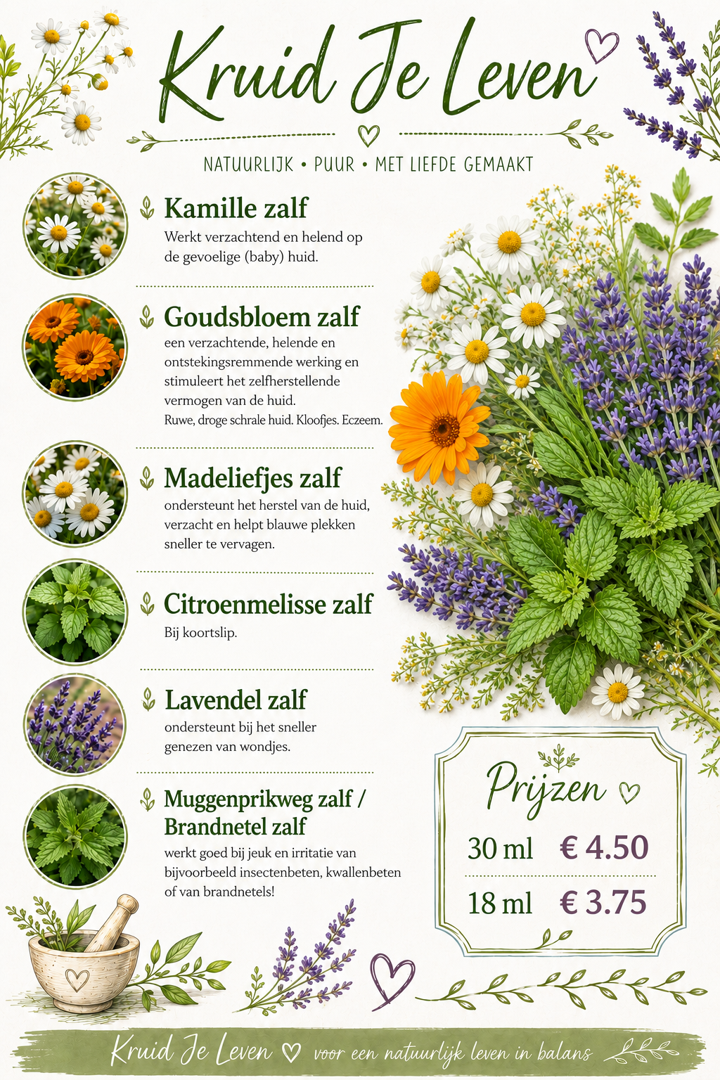 Kruiden zalf 18 ml of  30 ml