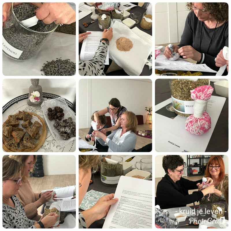 Kruidenstempels maken met massage