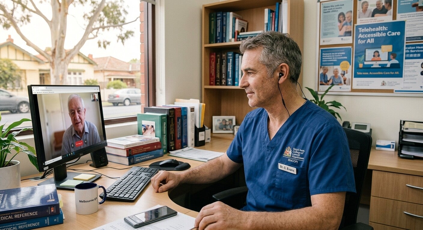 Online GP telehealth consultation with Australian doctor