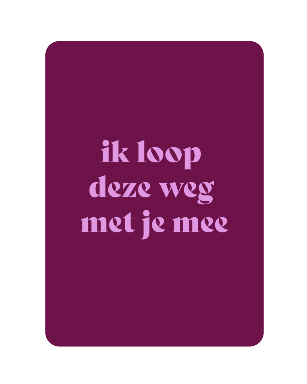 Ik loop met je mee