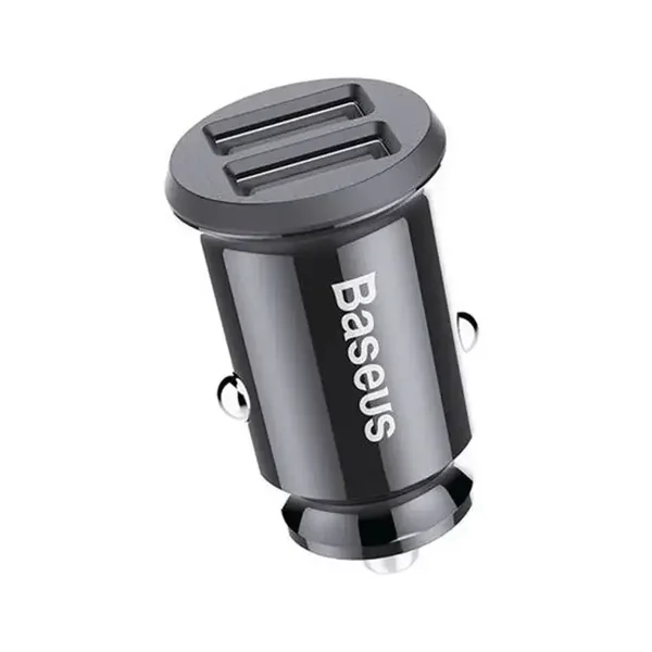 Chargeur Voiture Baseus Grain 2x USB 3.1A Noir