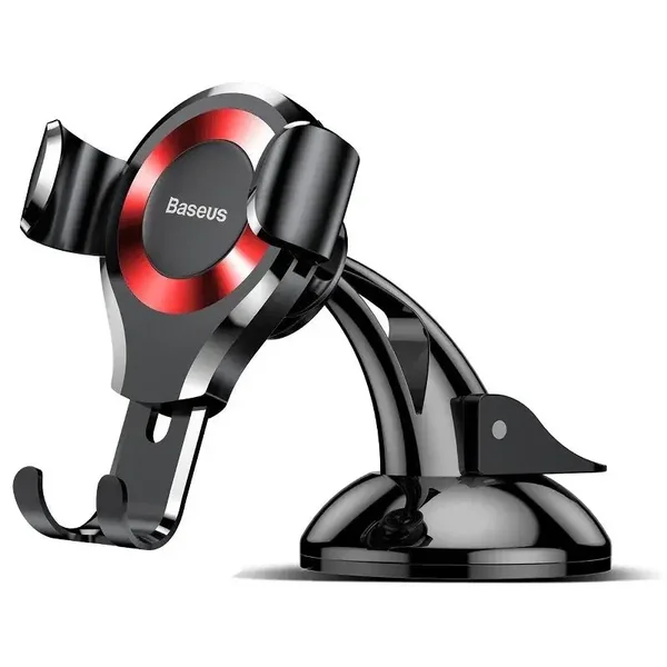 Support Téléphone Voiture Baseus Osculum Noir & Rouge