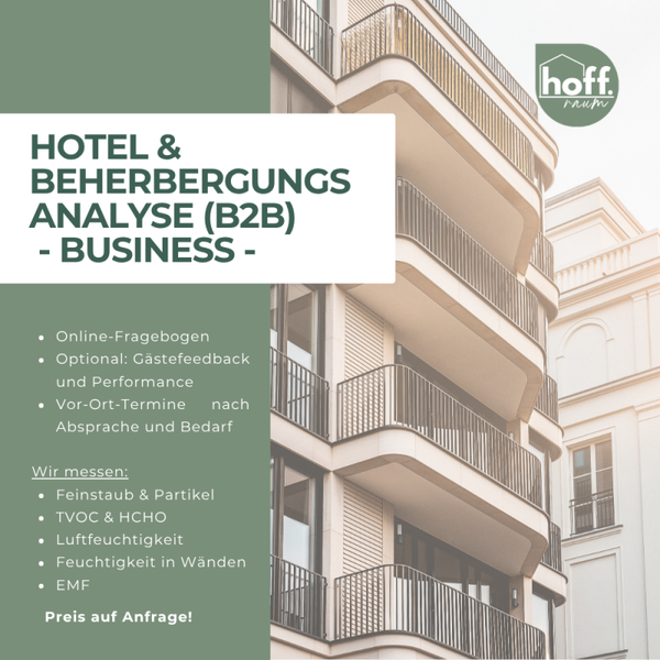 HOTEL & BEHERBERGUNGSANALYSE (B2B) - BUSINESS
