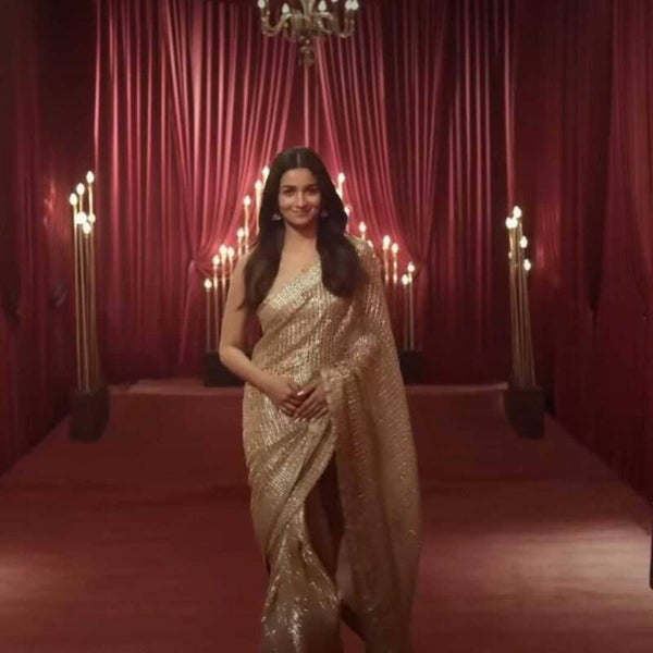 Georgette Bollywood Collections Wholesale Alia Bhatt Sarees