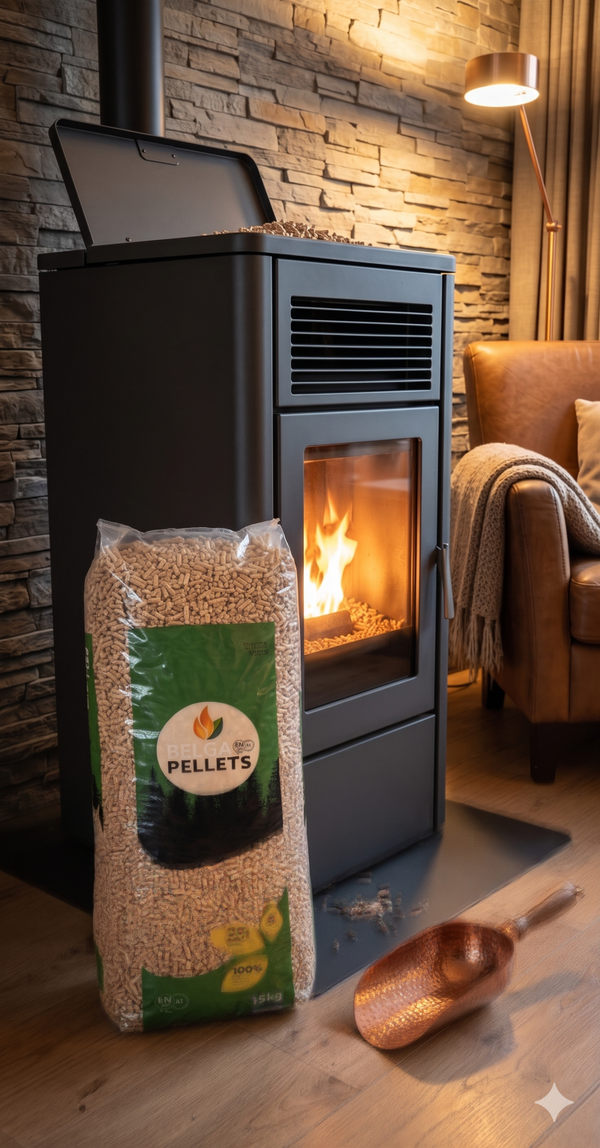Belga Premium Houtpellets | Mooie Witte Korrels!