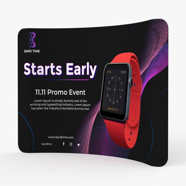 Curved Tension Display
