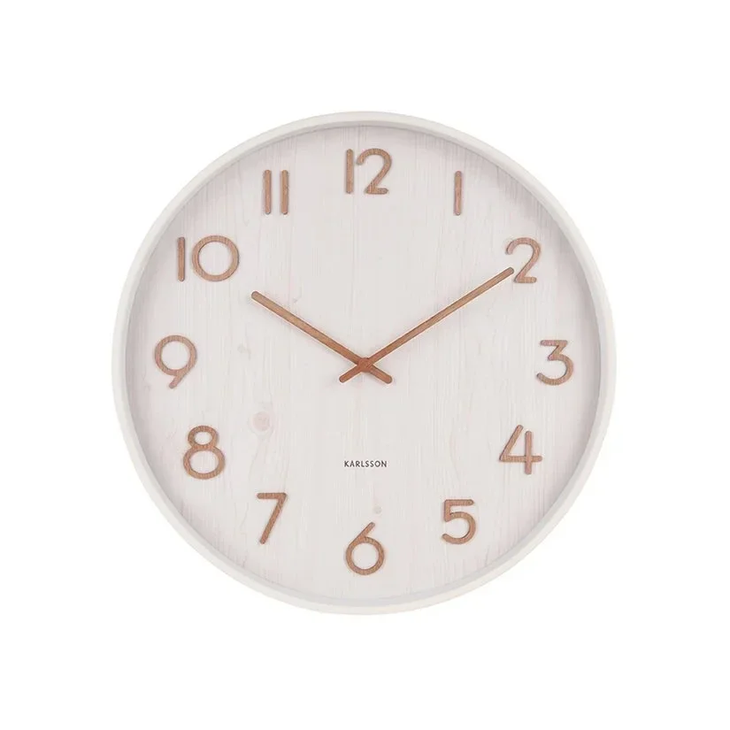 Wandklok Pure Large wit Ø60 cm – Karlsson