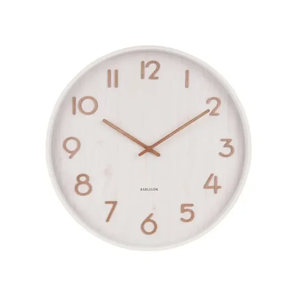 Wandklok Pure Large wit Ø60 cm – Karlsson