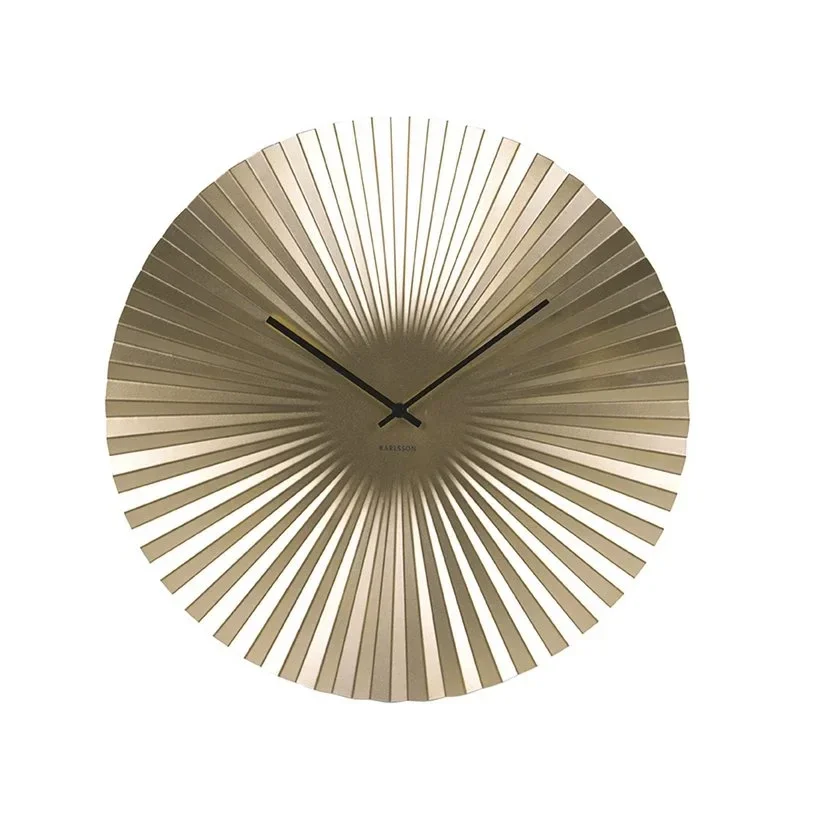 Wandklok Sensu XL goud Ø50 cm – Karlsson