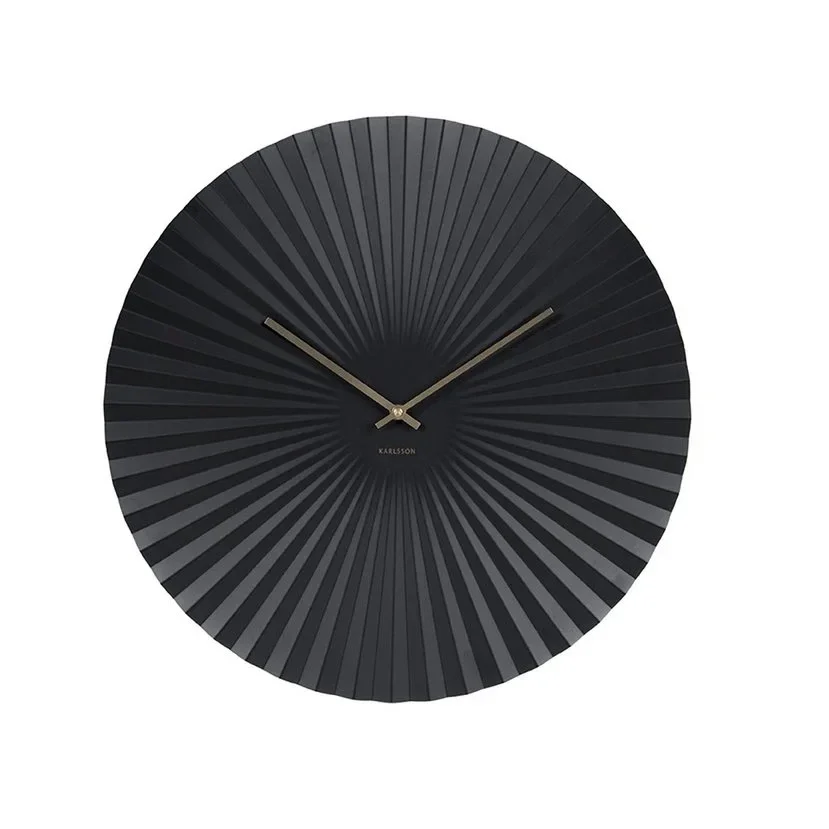 Wandklok Sensu XL zwart Ø50 cm – Karlsson