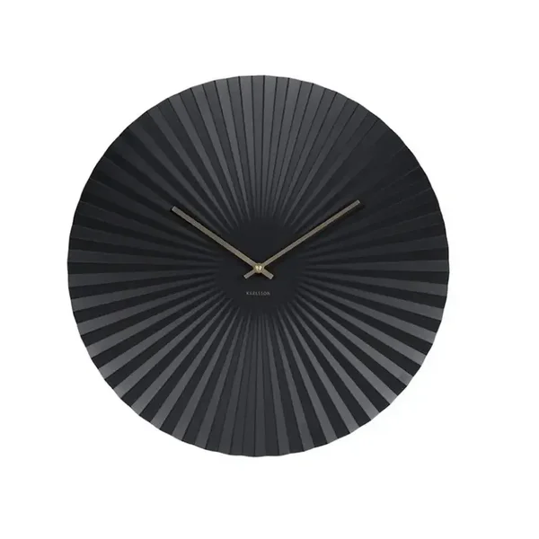 Wandklok Sensu XL zwart Ø50 cm – Karlsson