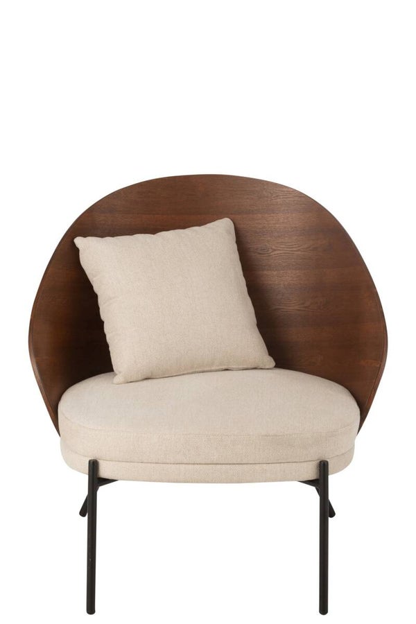 Lone lounge fauteuil – Natural/Beige – J-Line