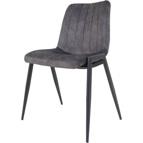 Flynn eetkamerstoel – Antraciet Velvet – Home67