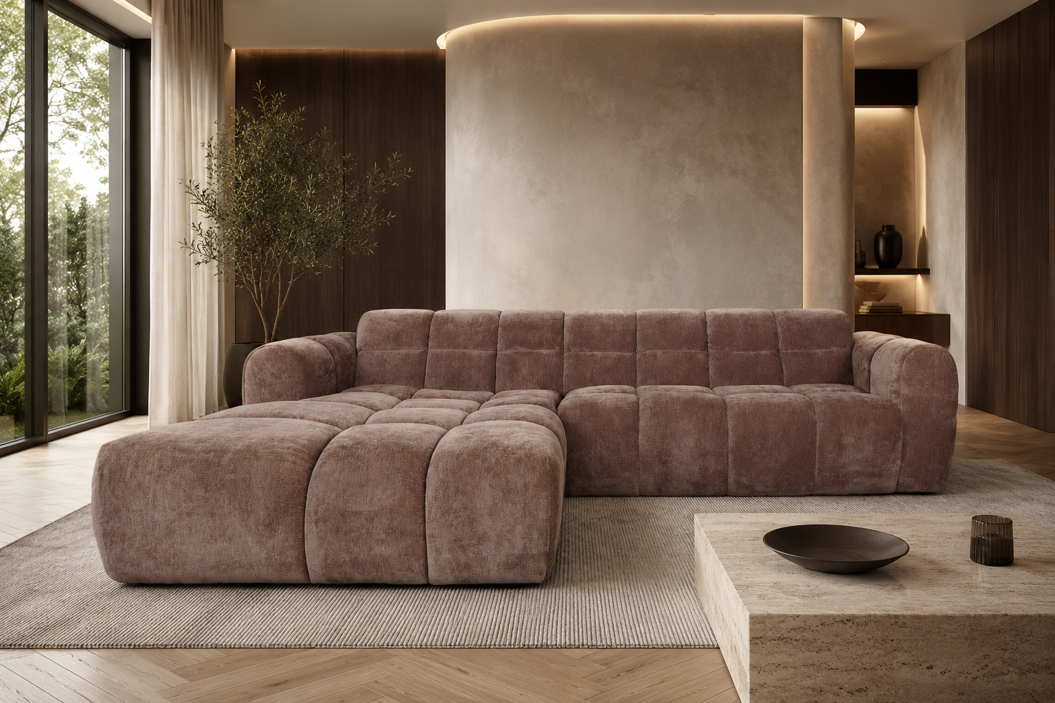Hoekbank Emma La Vie 15 Brown – Links | Home67