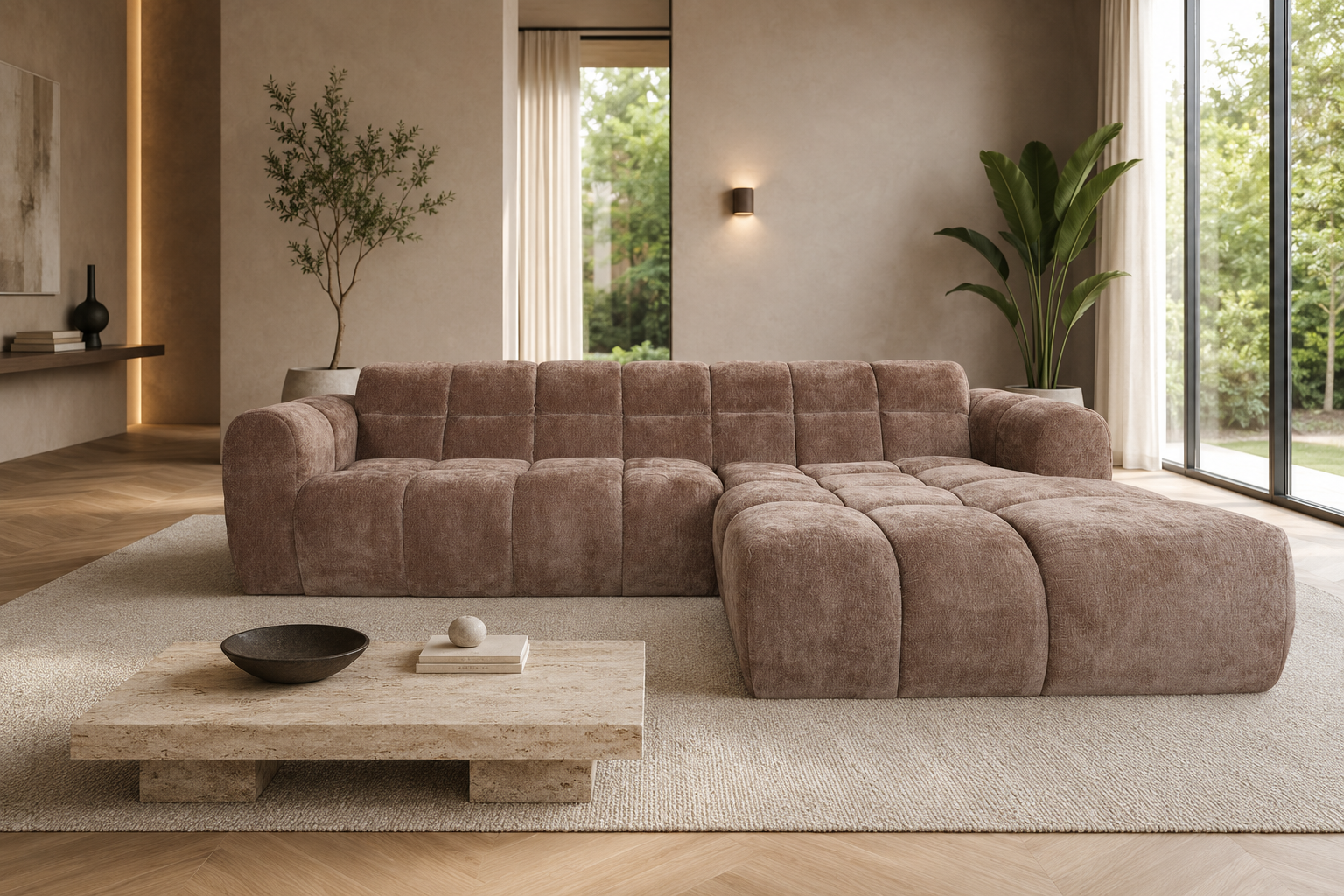 Hoekbank Emma La Vie 15 Brown – Rechts | Home67