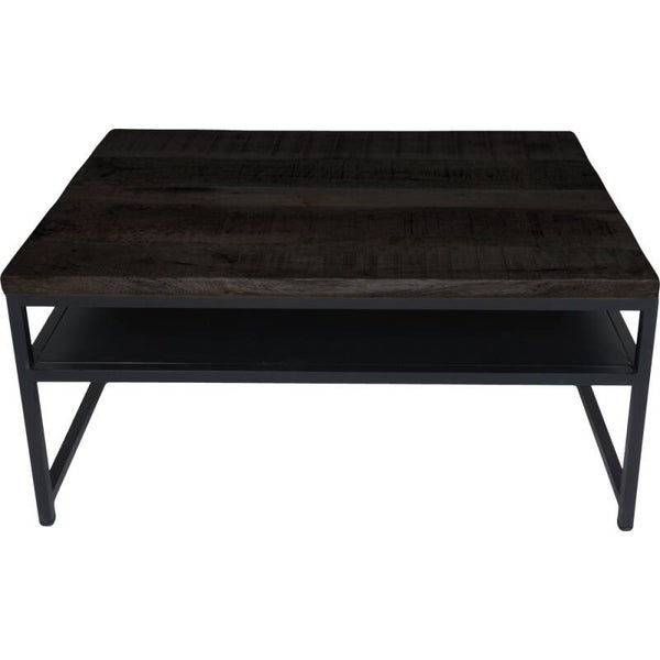 Delhi salontafel – 91 × 61 cm – Zwart mangohout – Home67