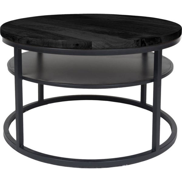 Delhi salontafel Rond 70 cm Zwart – Home67