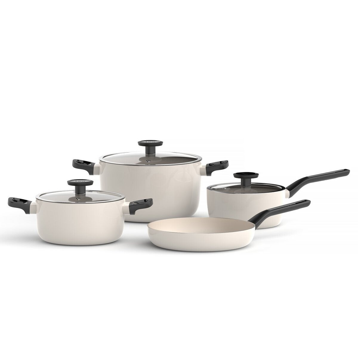 BergHOFF 7-Delige Pannenset – Inductie & Alle Warmtebronnen – PFAS-vrij – Antiaanbaklaag