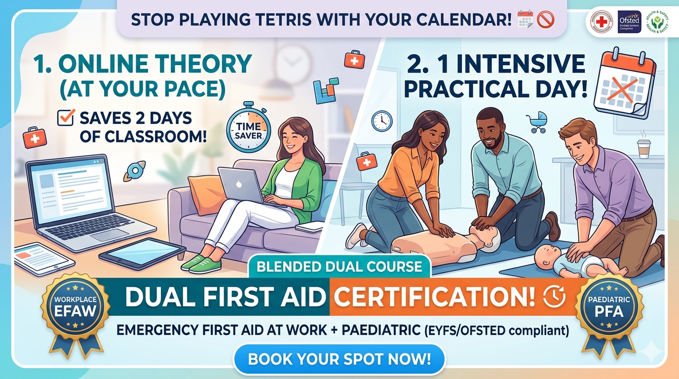 Combined Emergency First Aid at Work (EFAW) & Blended Paediatric First Aid Hartlepool 11th May