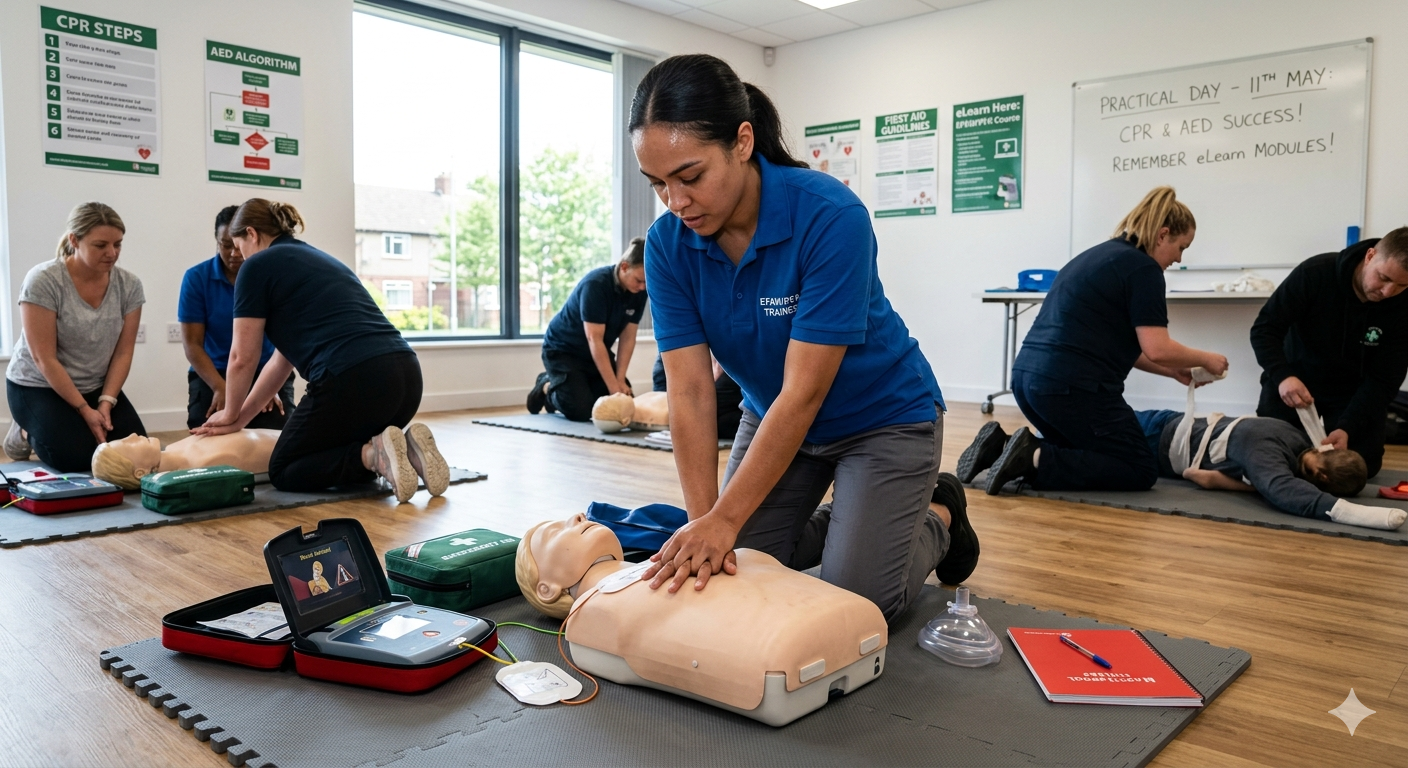 Combined Emergency First Aid at Work (EFAW) & Blended Paediatric First Aid Hartlepool 11th May