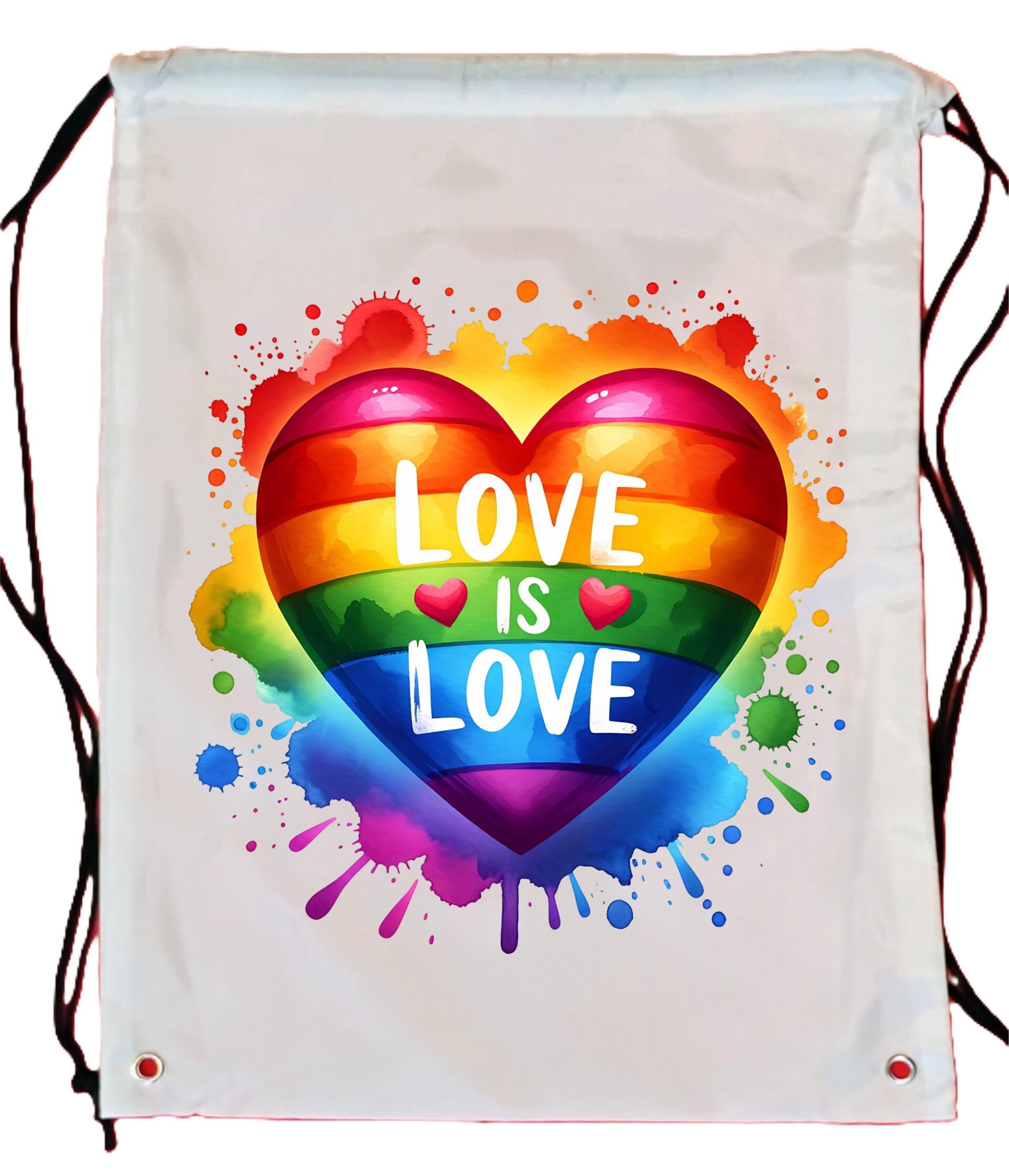 Polyester Tote bag (330x430mm)           Love is Love