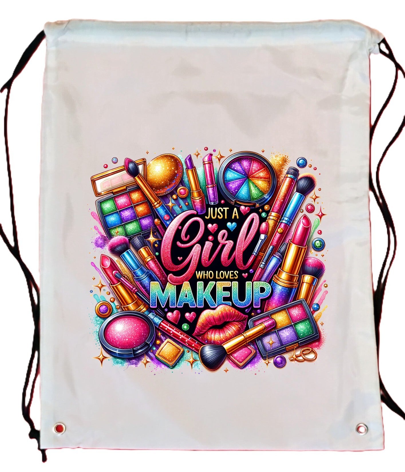 Polyester Tote Bag (300x430mm) Just a Girl that loves Makeup