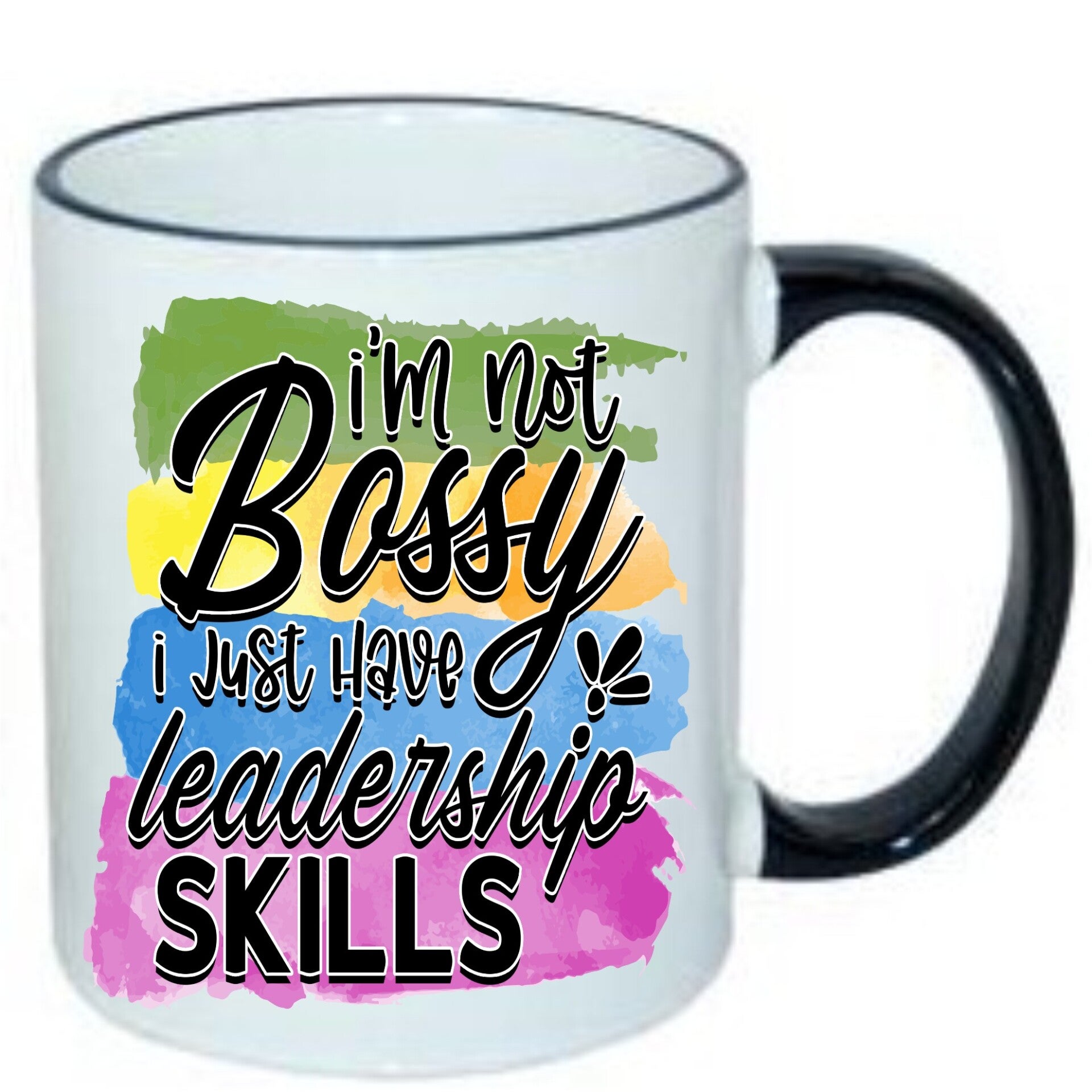 IM not Bossy Two Sided 11oz Mug with Black Handle