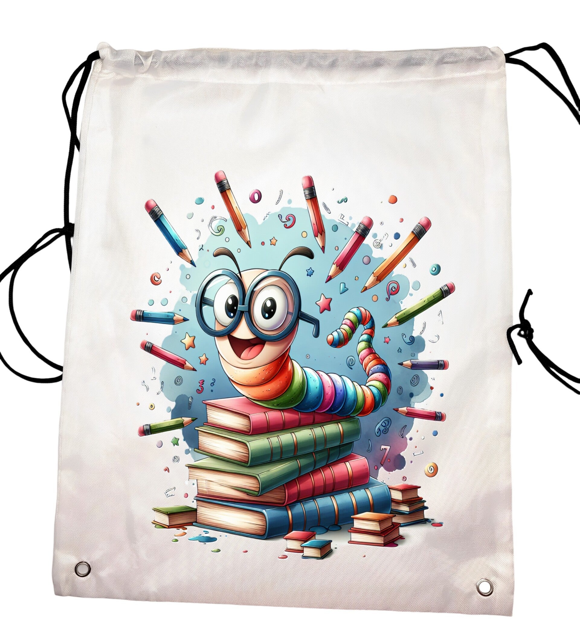 Polyester Tote Bag (300x430mm) Book Worm