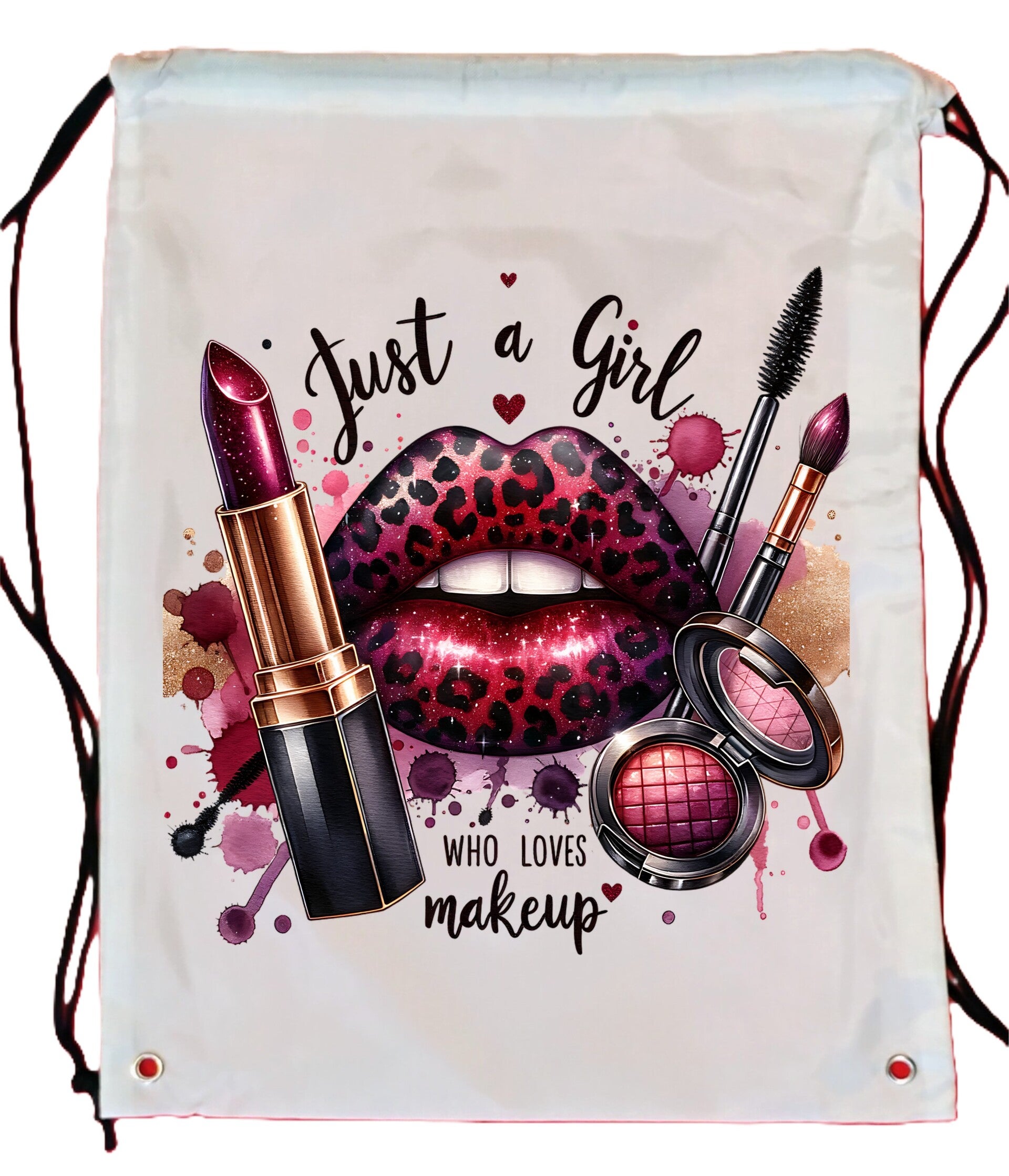 Polyester Tote bag (330x430mm)  Lips Red