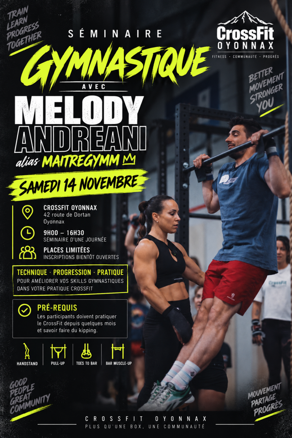 SEMINAIRE GYM MELODY ANDREANI