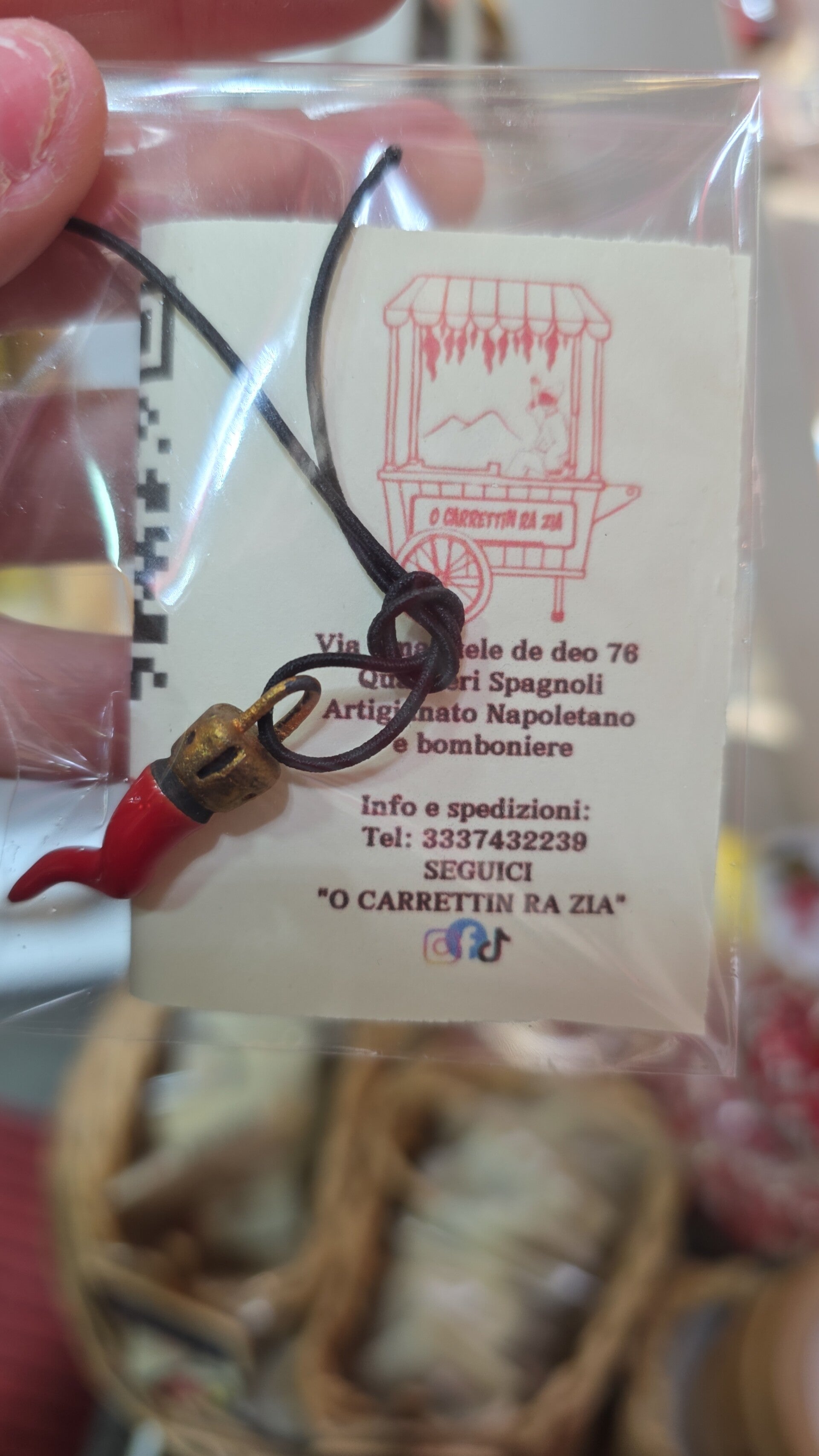 Micro corno rosso corona