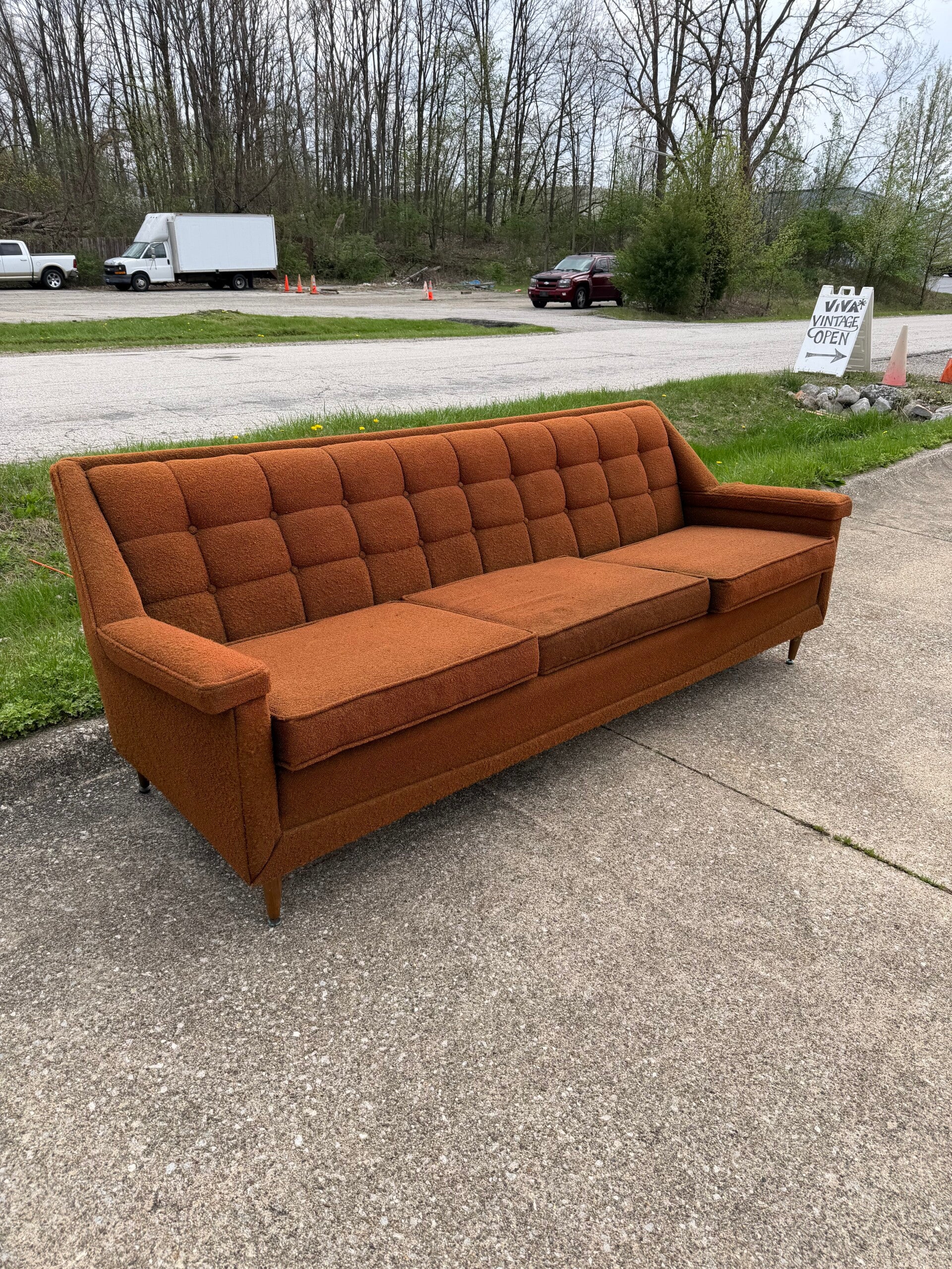 Mcm three cushion couch