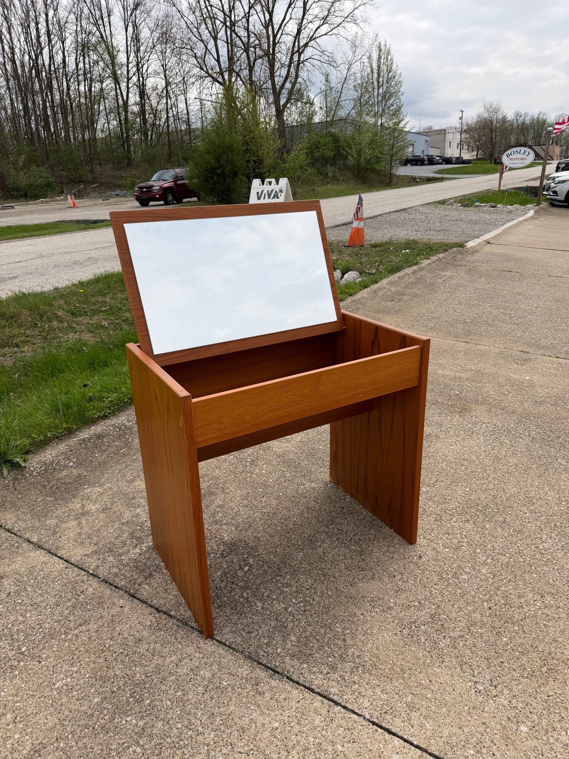 Mcm danish teak vanity