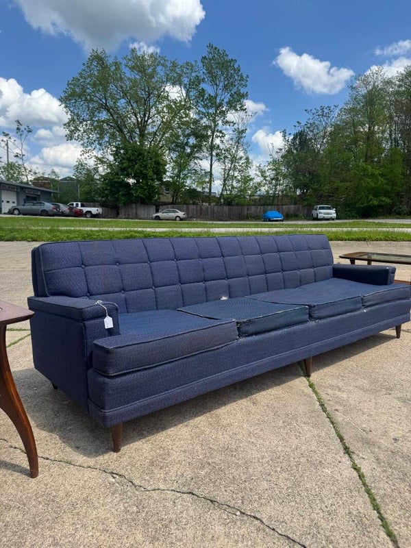 Mcm Navy Pencil leg Couch