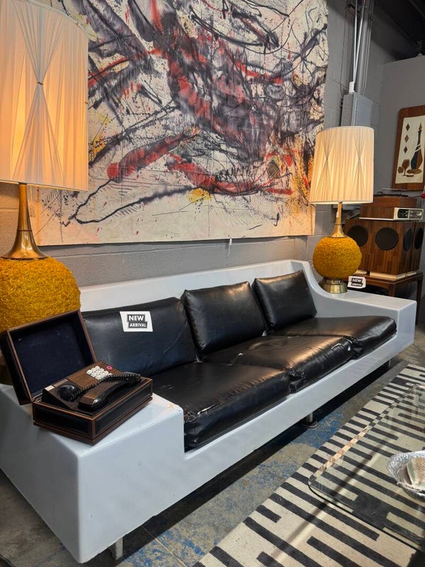 Space Age Fiberglass Couch by Homecrest