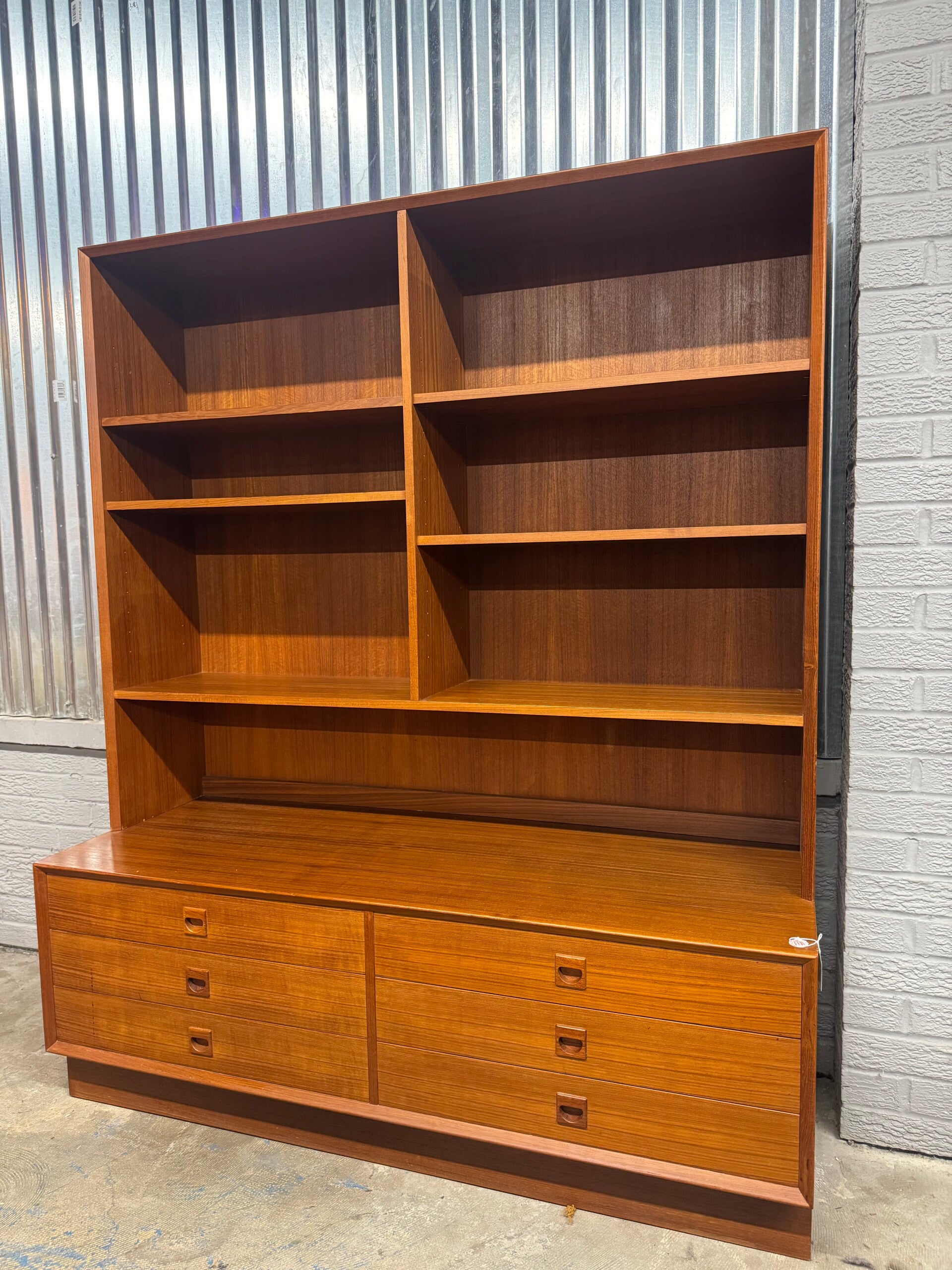 Danish Teak 2 piece Wall Unit