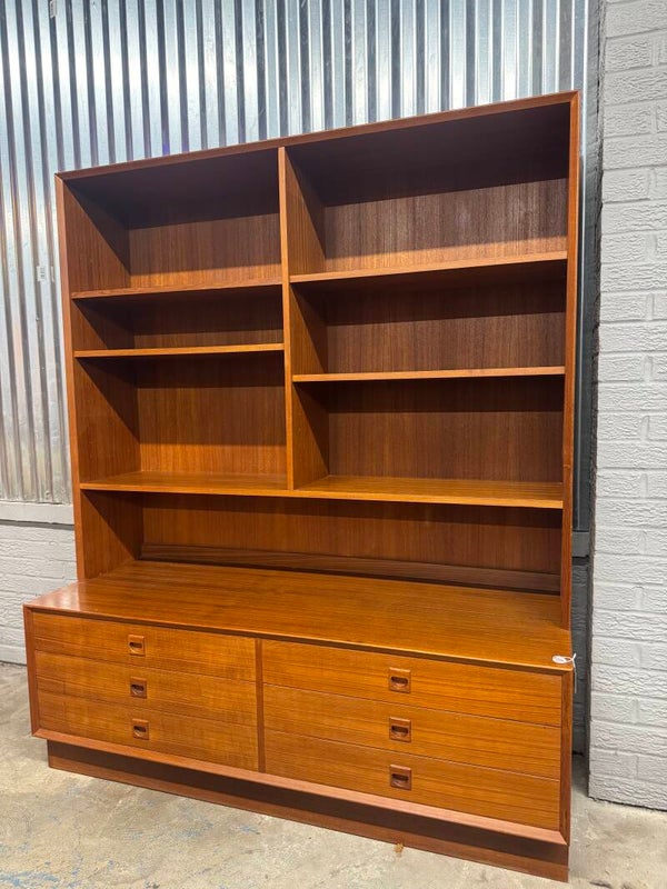 Danish Teak 2 piece Wall Unit