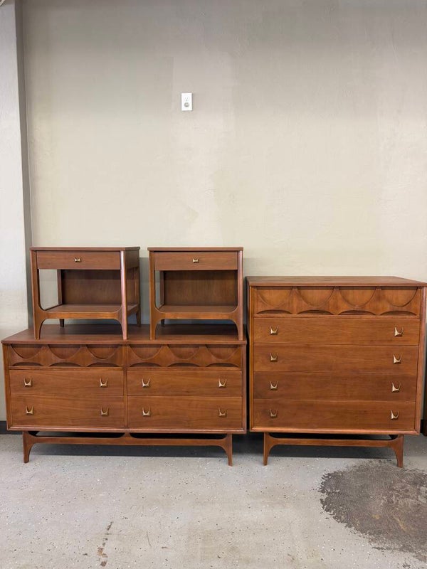 Mcm Refinished Broyhill Brasilia Bedroom Set