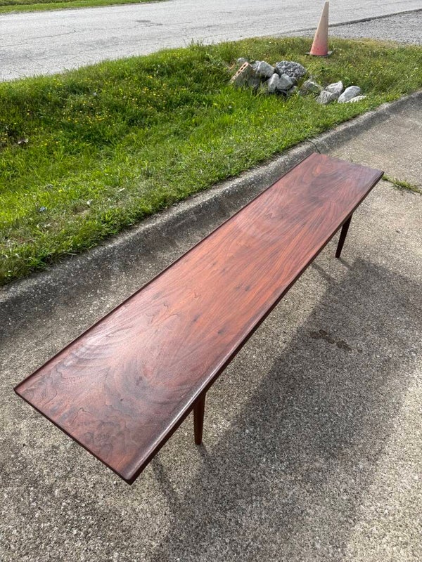 Mcm 1960's coffee table/bench by Kipp Stewart for Drexel Declaration