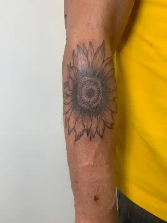 sunflower tattoo